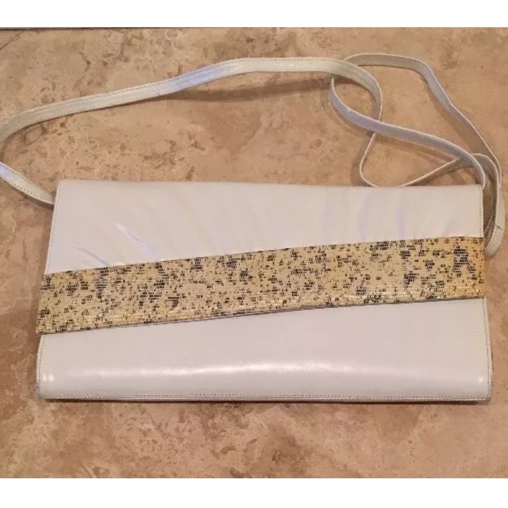 STUART WEITZMAN Leather Lizard Purse Clutch Spain